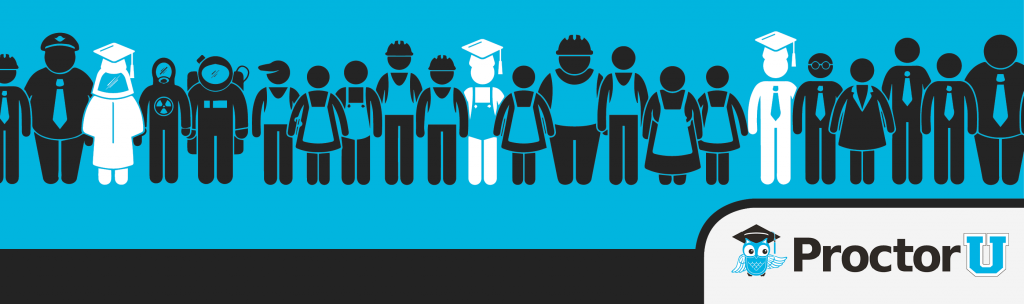 graphic portraying students and workers from all trades