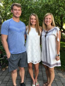 Stephanie's children from left to right: Matt, Rachel and Allie