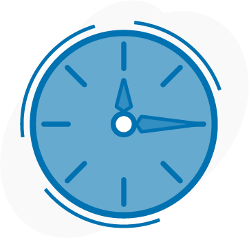 Blue Animated Clock